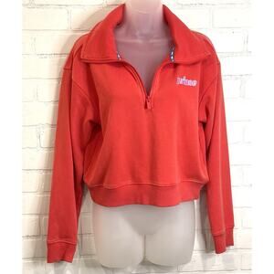 Prince Pickleball X Target French Terry 1/4 Zip Pullover Sweatshirt Red Size Med